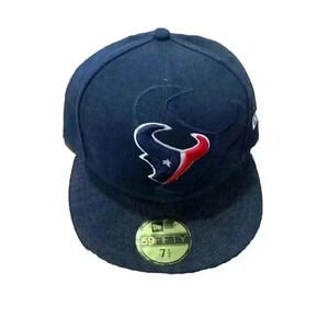 Houston Texans NFL New Era Hat Size 7 1/2 Fitted Cap (0116)